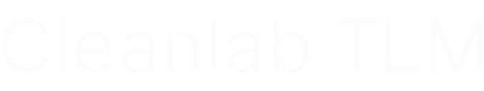 Cleanlab TLM full logo